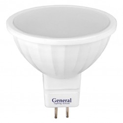 Лампа светодиодная General Стандарт GLDEN-MR16-15-230-GU5.3-6500, 661072, GU-5.3, 6500 К